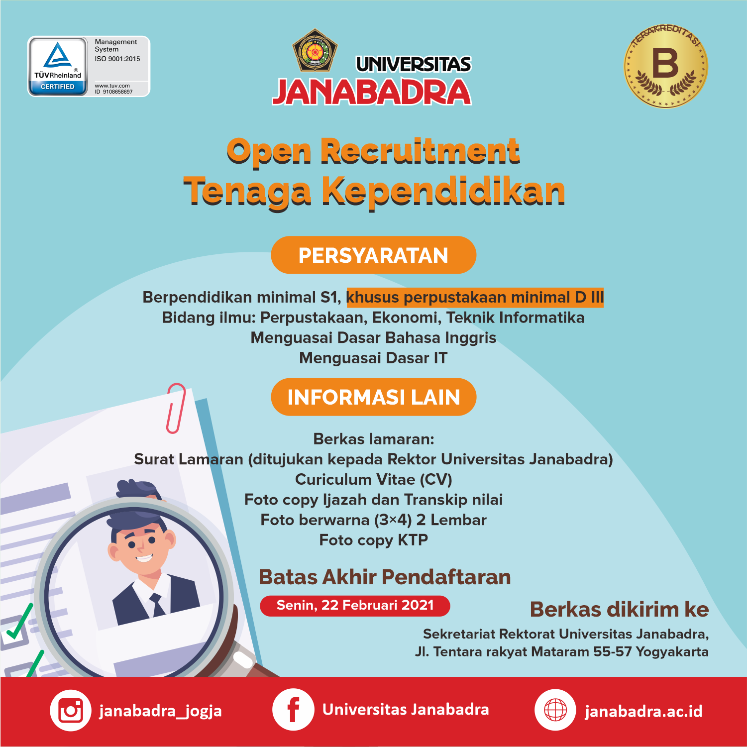 Open Recruitment Tenaga Kependidikan