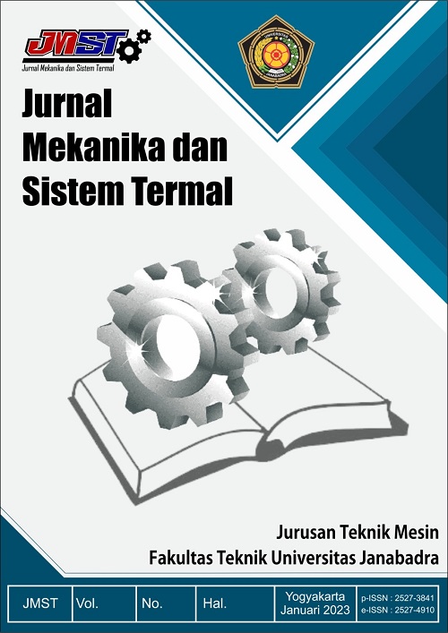 JMST : Junral Mekanika dan Sistem Termal